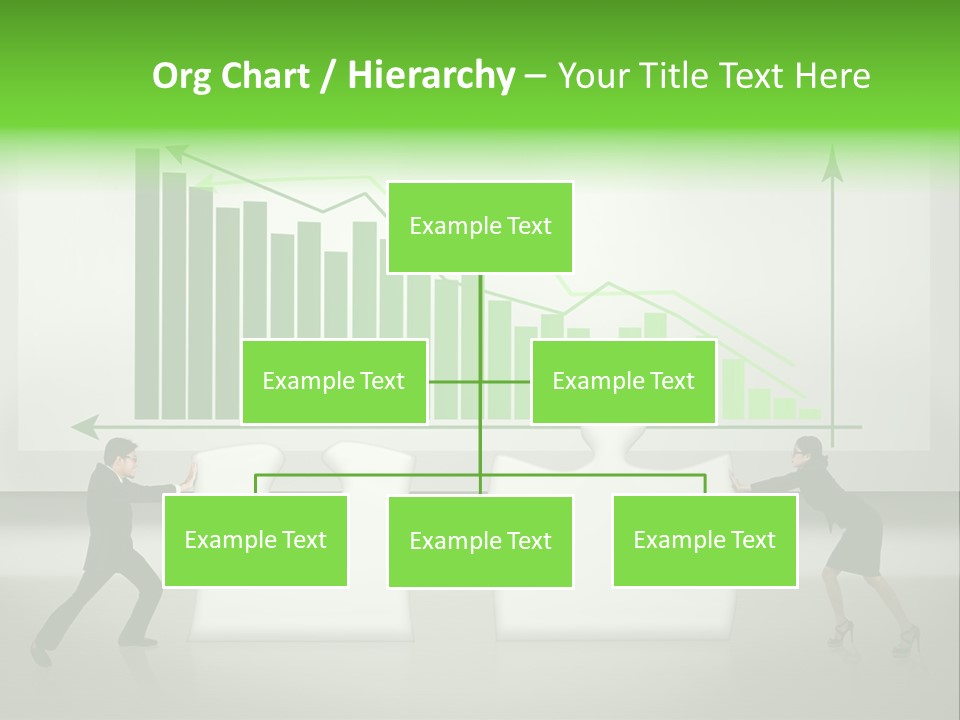 Indonesian Upward Trend Cooperation PowerPoint Template