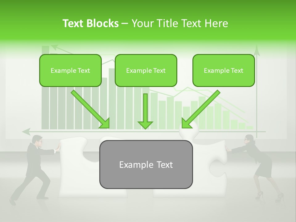 Indonesian Upward Trend Cooperation PowerPoint Template