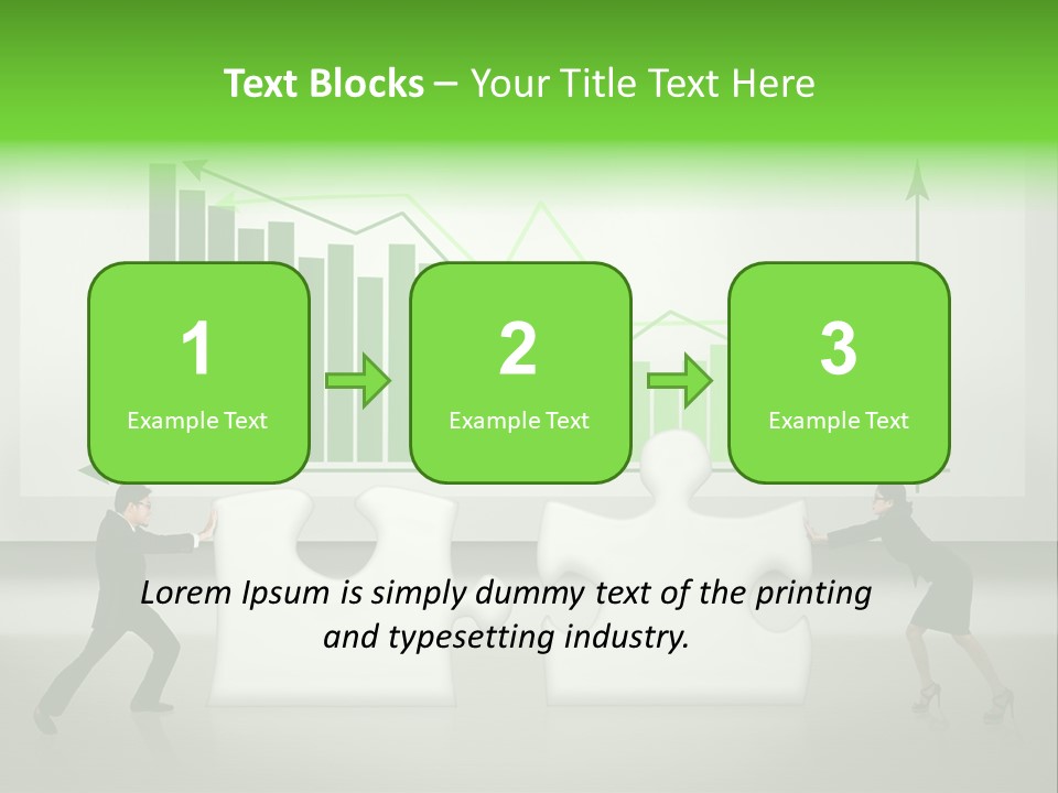 Indonesian Upward Trend Cooperation PowerPoint Template