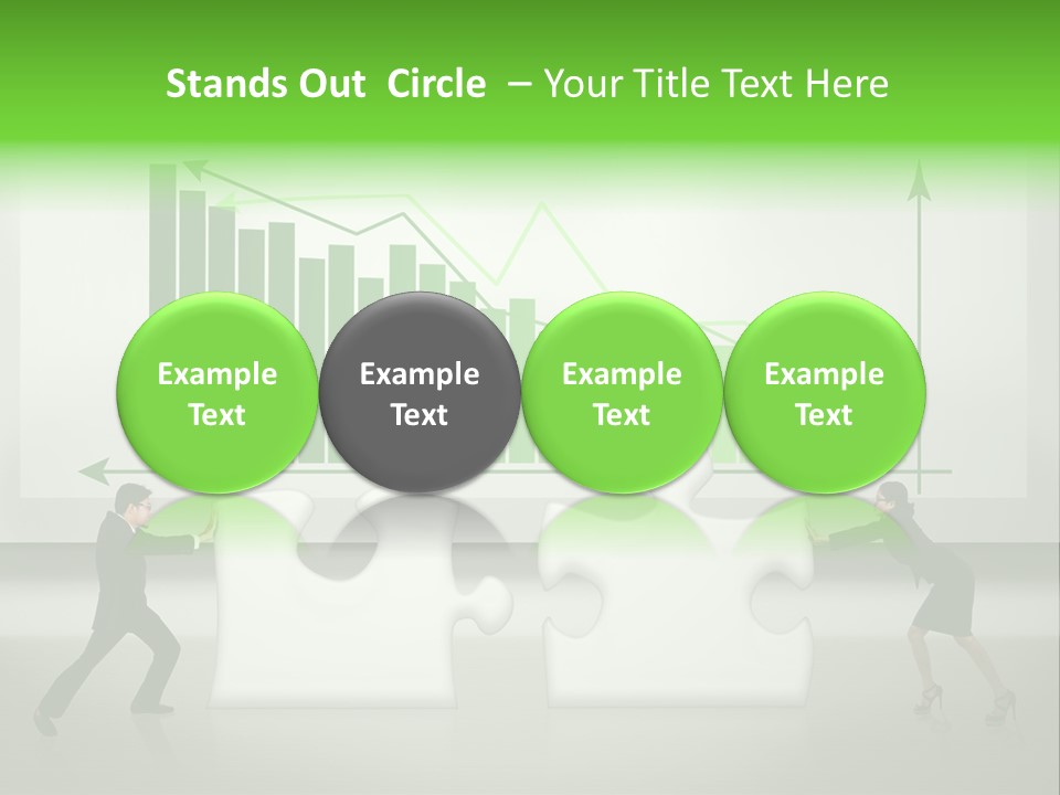 Indonesian Upward Trend Cooperation PowerPoint Template