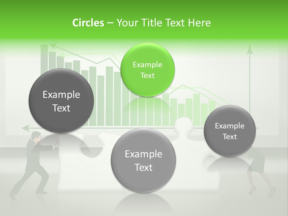 Indonesian Upward Trend Cooperation PowerPoint Template