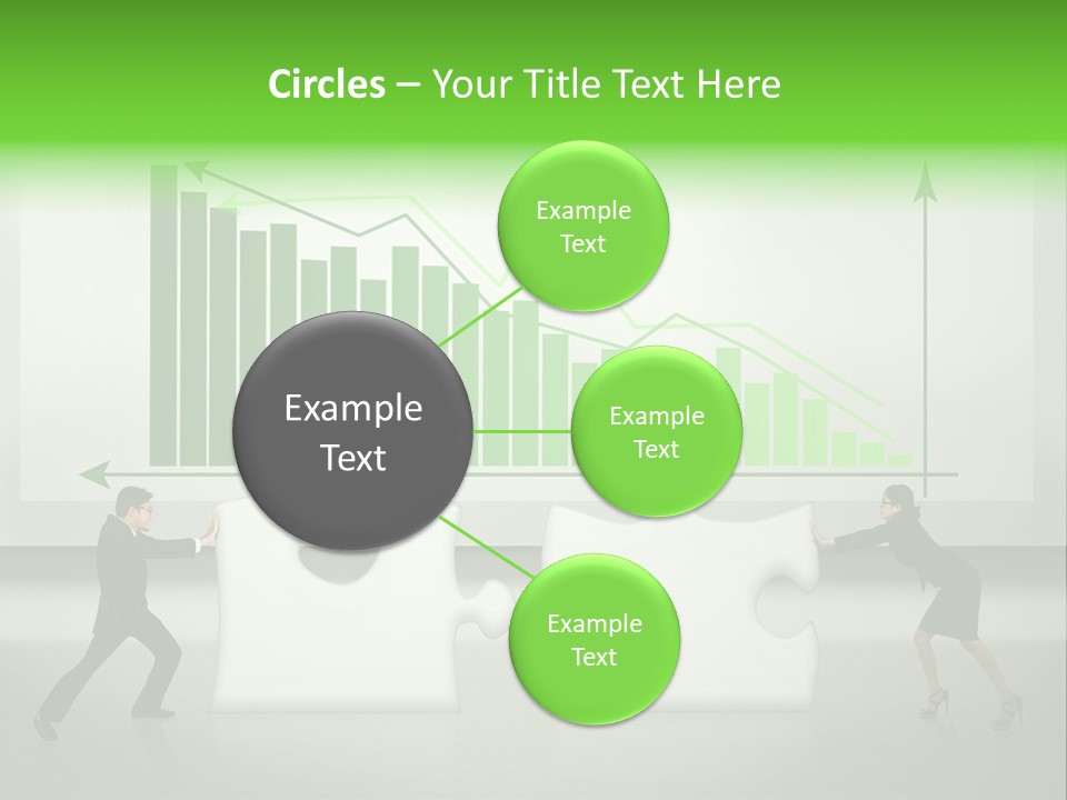 Indonesian Upward Trend Cooperation PowerPoint Template