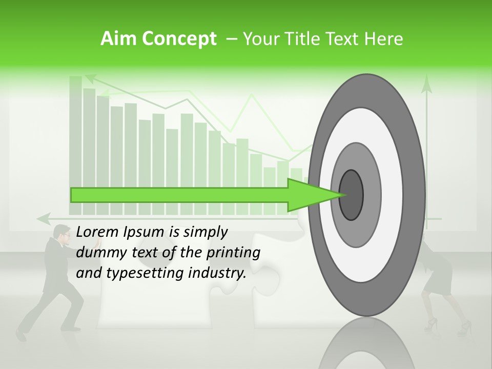 Indonesian Upward Trend Cooperation PowerPoint Template