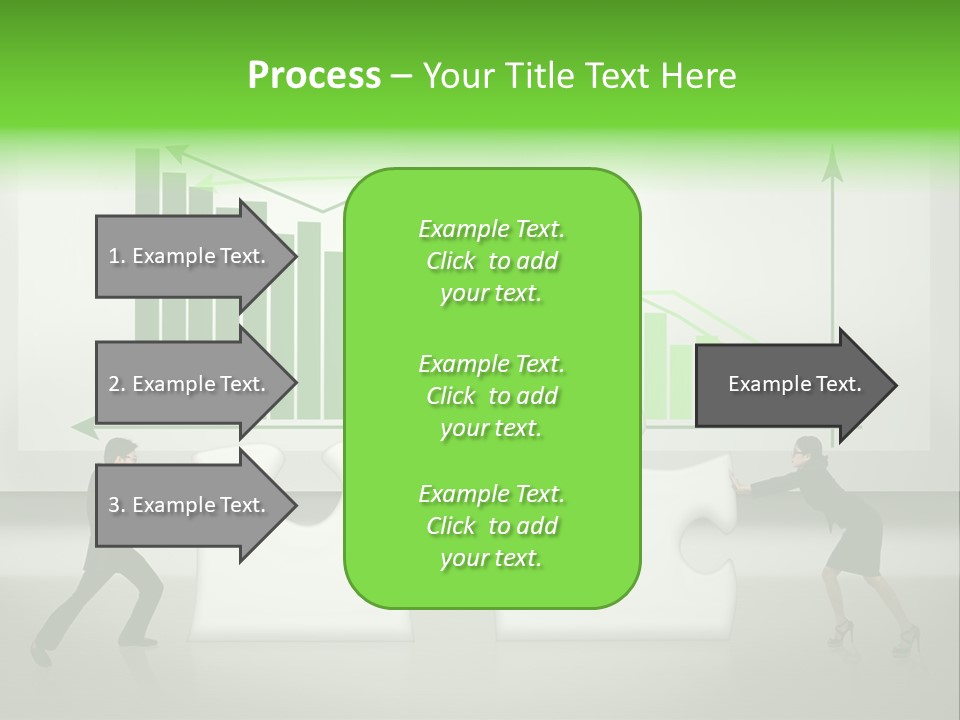 Indonesian Upward Trend Cooperation PowerPoint Template
