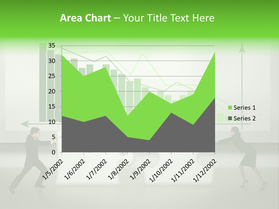 Indonesian Upward Trend Cooperation PowerPoint Template