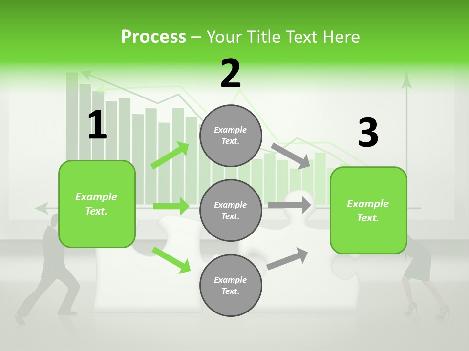 Indonesian Upward Trend Cooperation PowerPoint Template