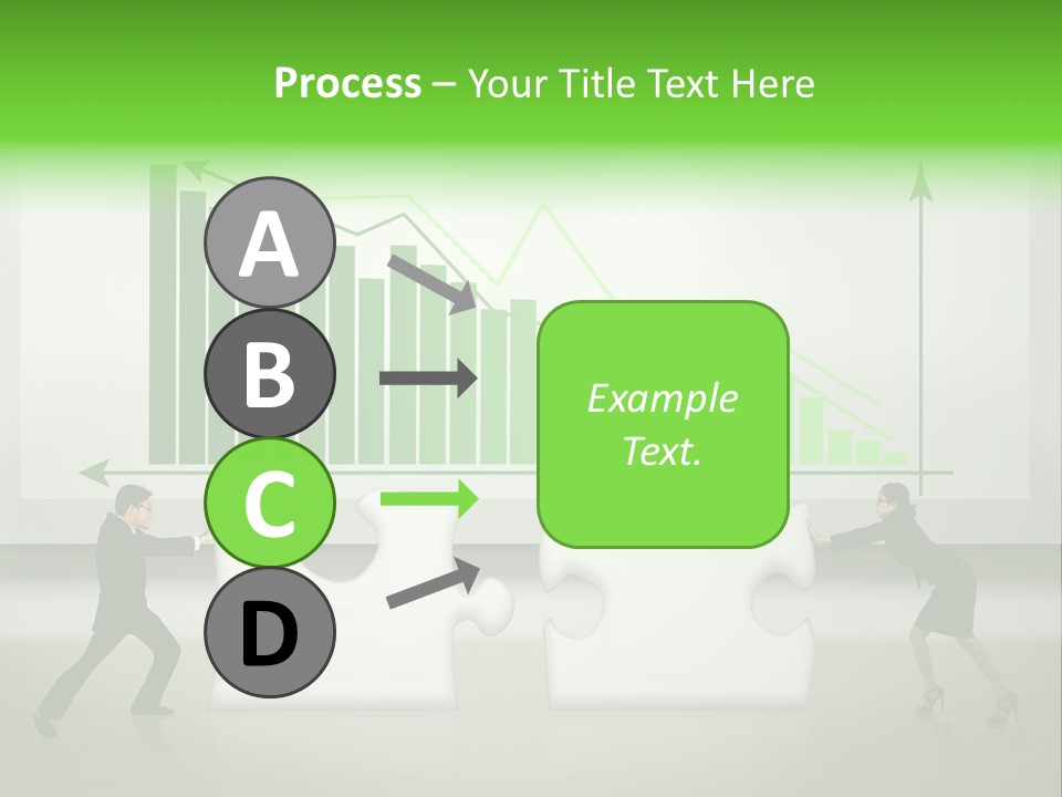 Indonesian Upward Trend Cooperation PowerPoint Template