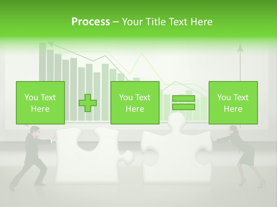 Indonesian Upward Trend Cooperation PowerPoint Template