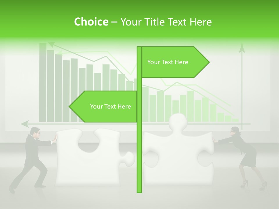 Indonesian Upward Trend Cooperation PowerPoint Template
