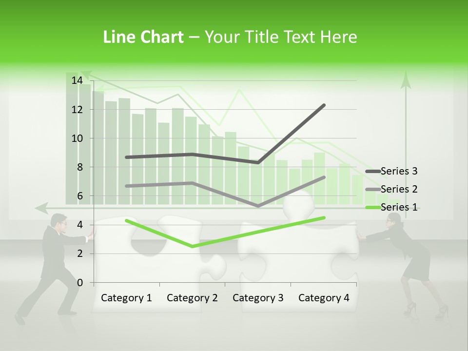 Indonesian Upward Trend Cooperation PowerPoint Template