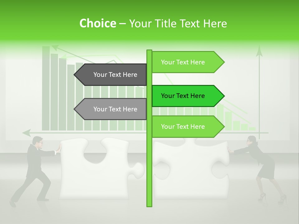 Indonesian Upward Trend Cooperation PowerPoint Template