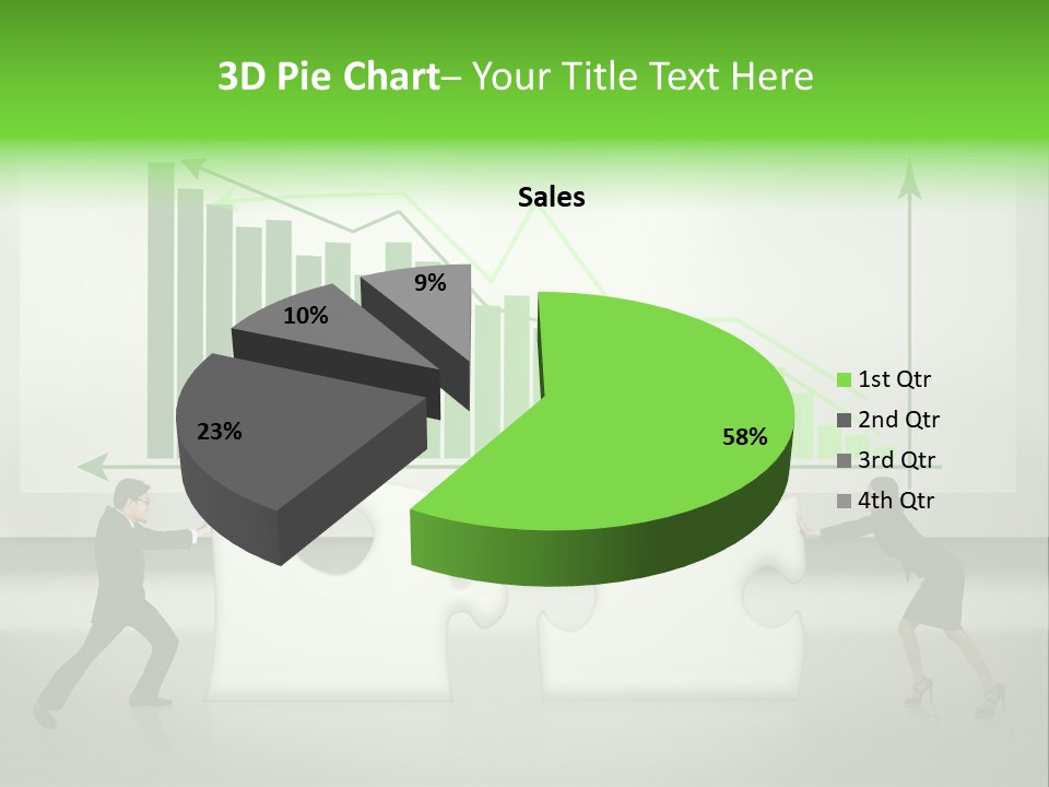 Indonesian Upward Trend Cooperation PowerPoint Template
