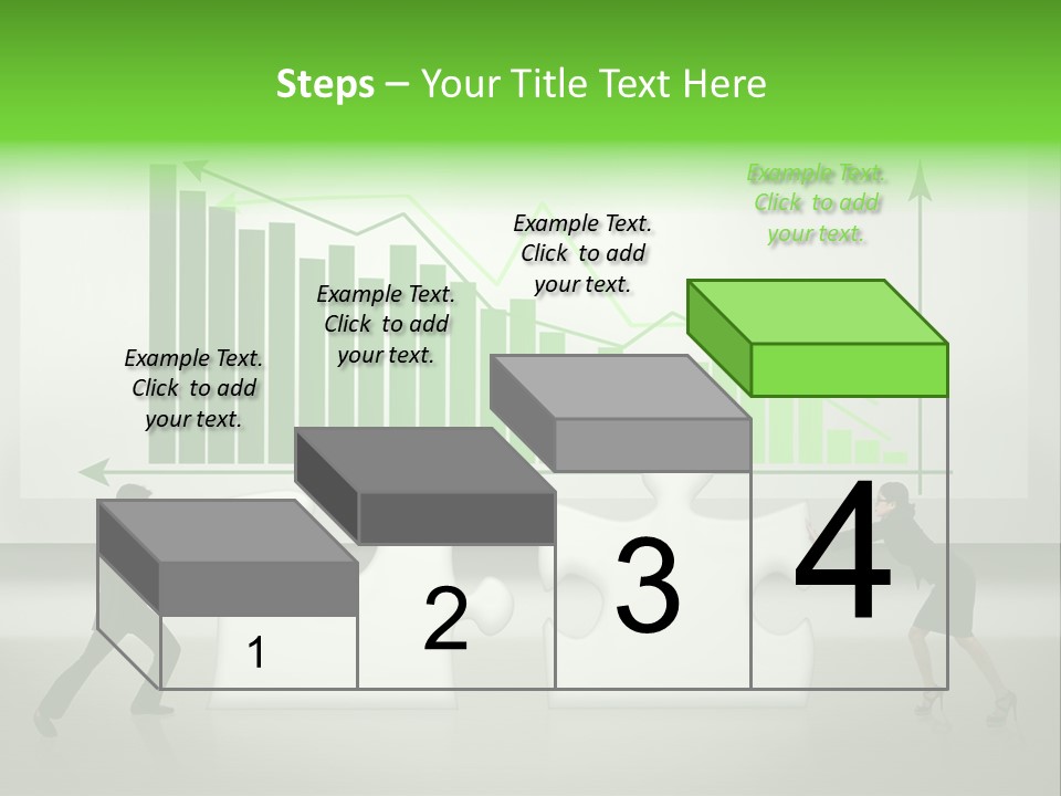 Indonesian Upward Trend Cooperation PowerPoint Template