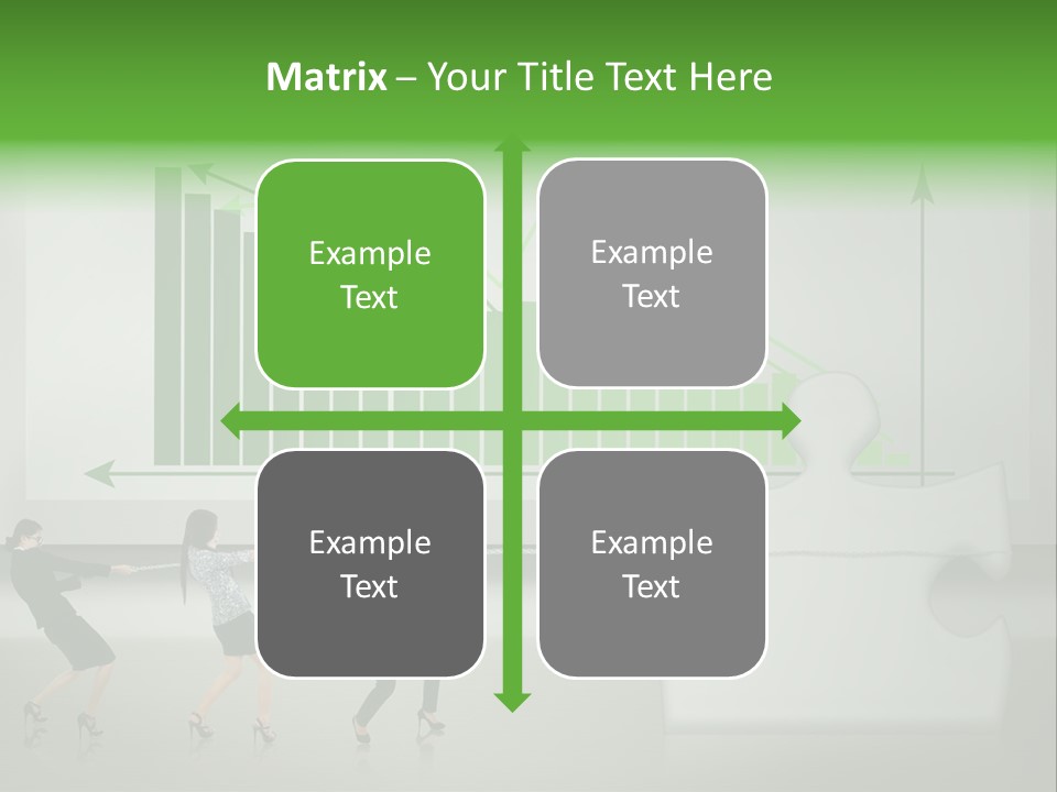 Partnership Chinese Green PowerPoint Template