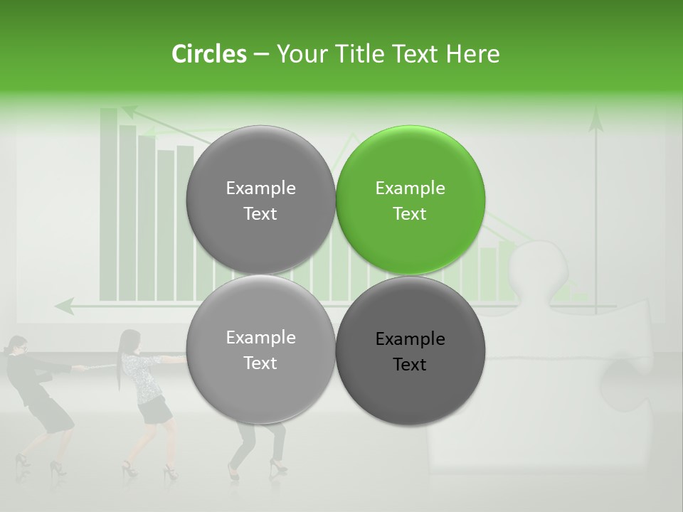 Partnership Chinese Green PowerPoint Template