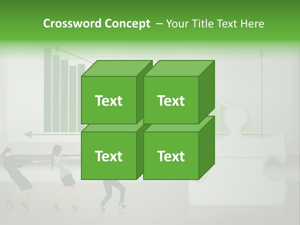 Partnership Chinese Green PowerPoint Template