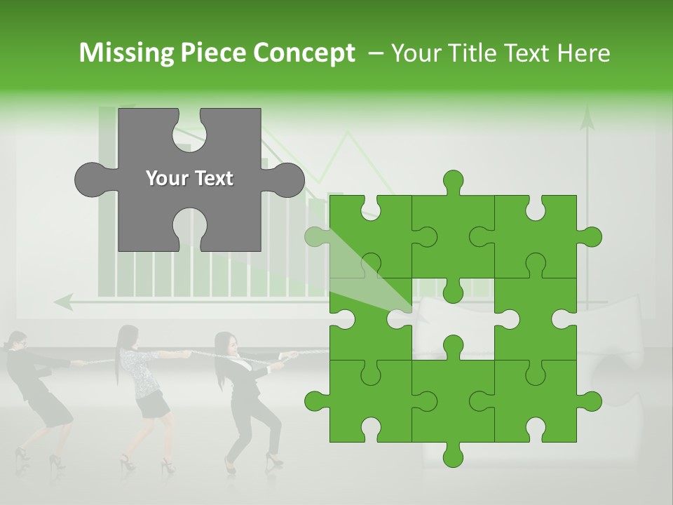 Partnership Chinese Green PowerPoint Template