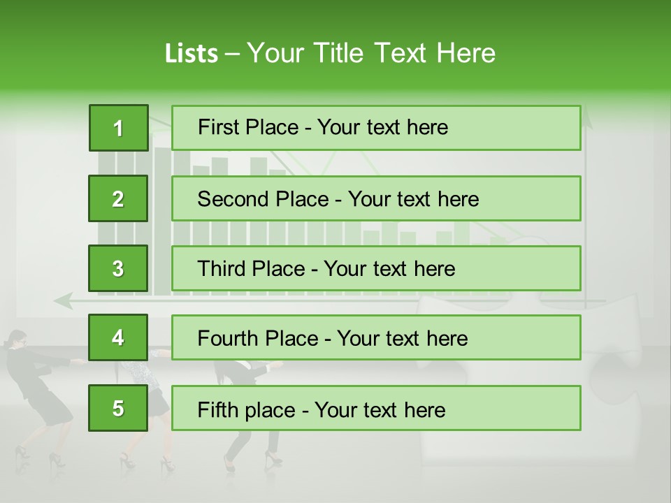 Partnership Chinese Green PowerPoint Template
