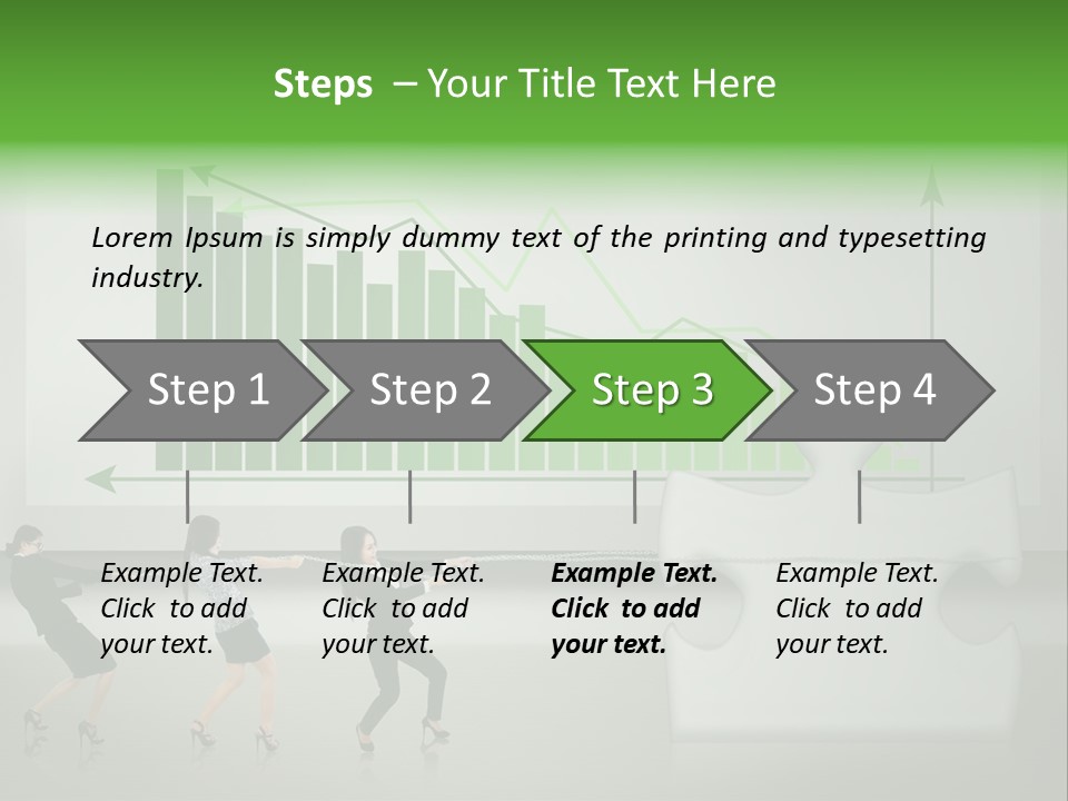 Partnership Chinese Green PowerPoint Template