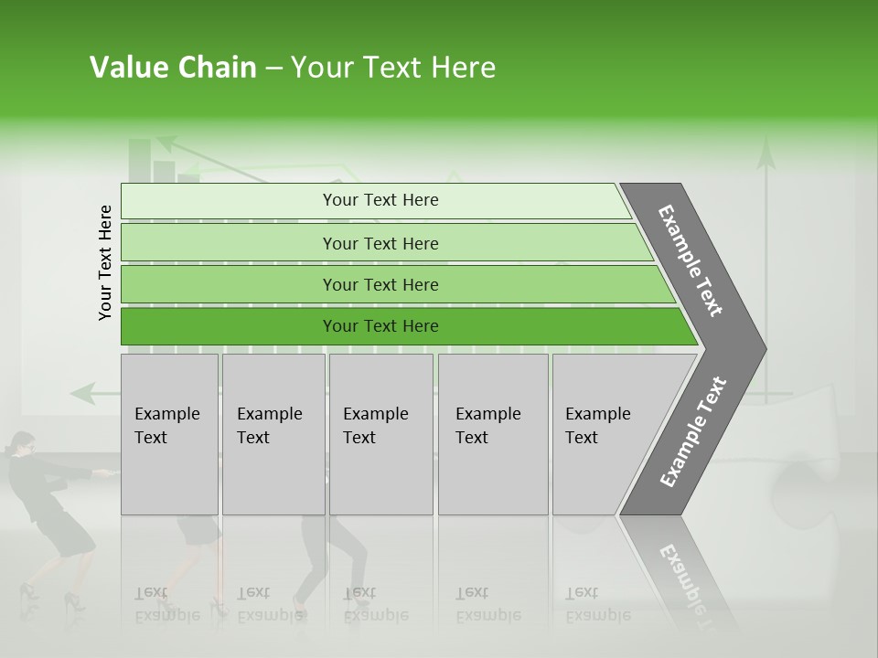 Partnership Chinese Green PowerPoint Template