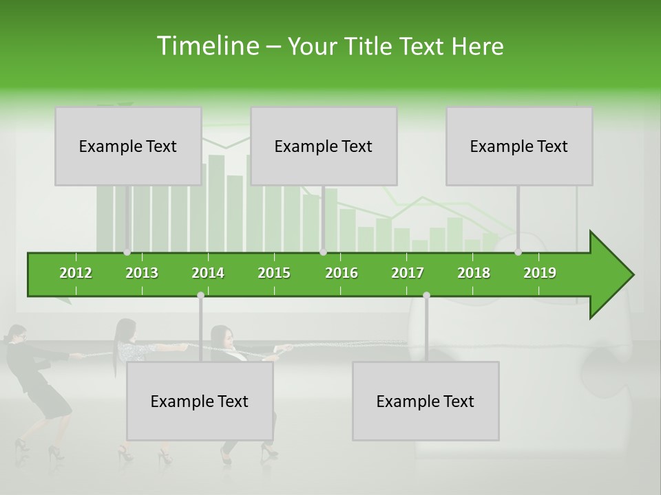 Partnership Chinese Green PowerPoint Template