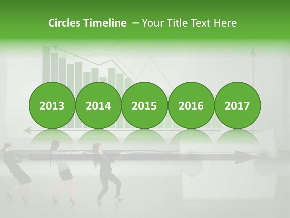 Partnership Chinese Green PowerPoint Template
