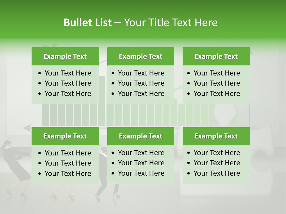 Partnership Chinese Green PowerPoint Template