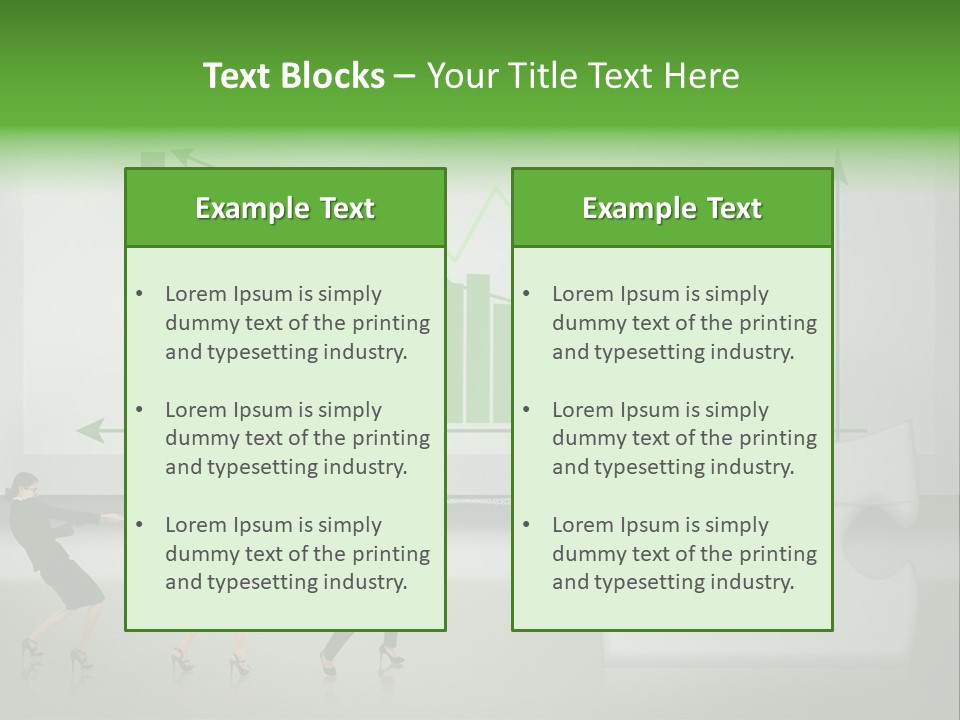 Partnership Chinese Green PowerPoint Template