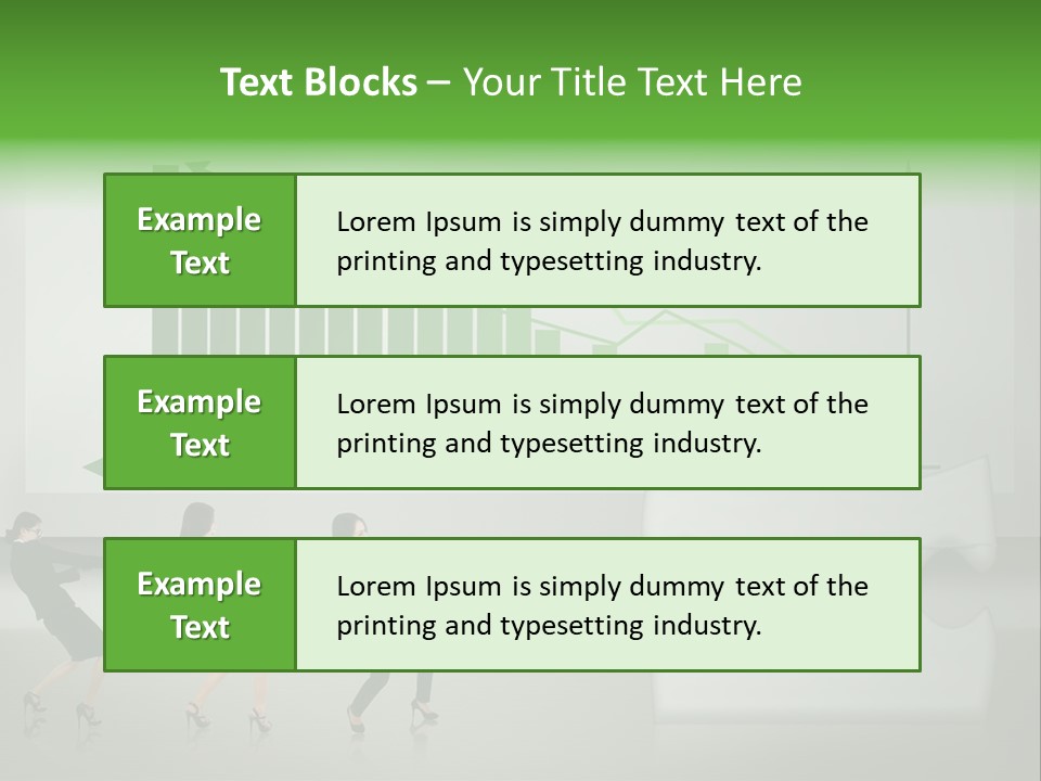 Partnership Chinese Green PowerPoint Template
