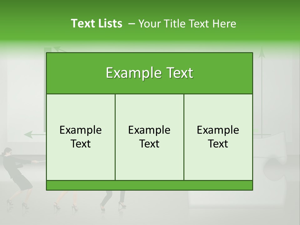 Partnership Chinese Green PowerPoint Template