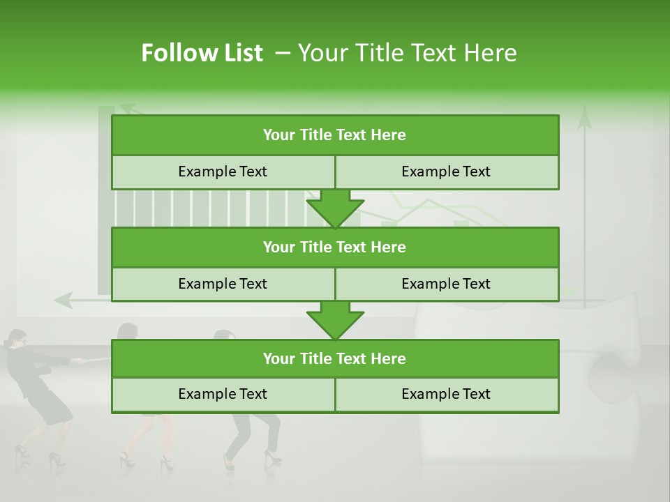 Partnership Chinese Green PowerPoint Template