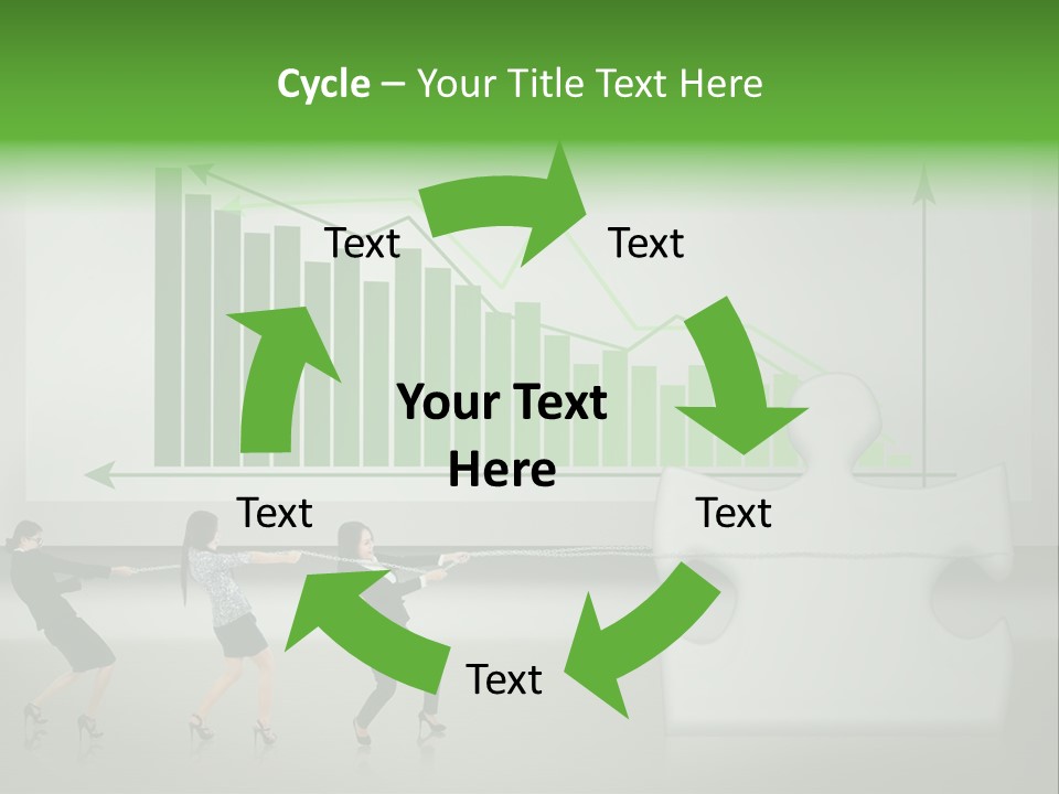 Partnership Chinese Green PowerPoint Template