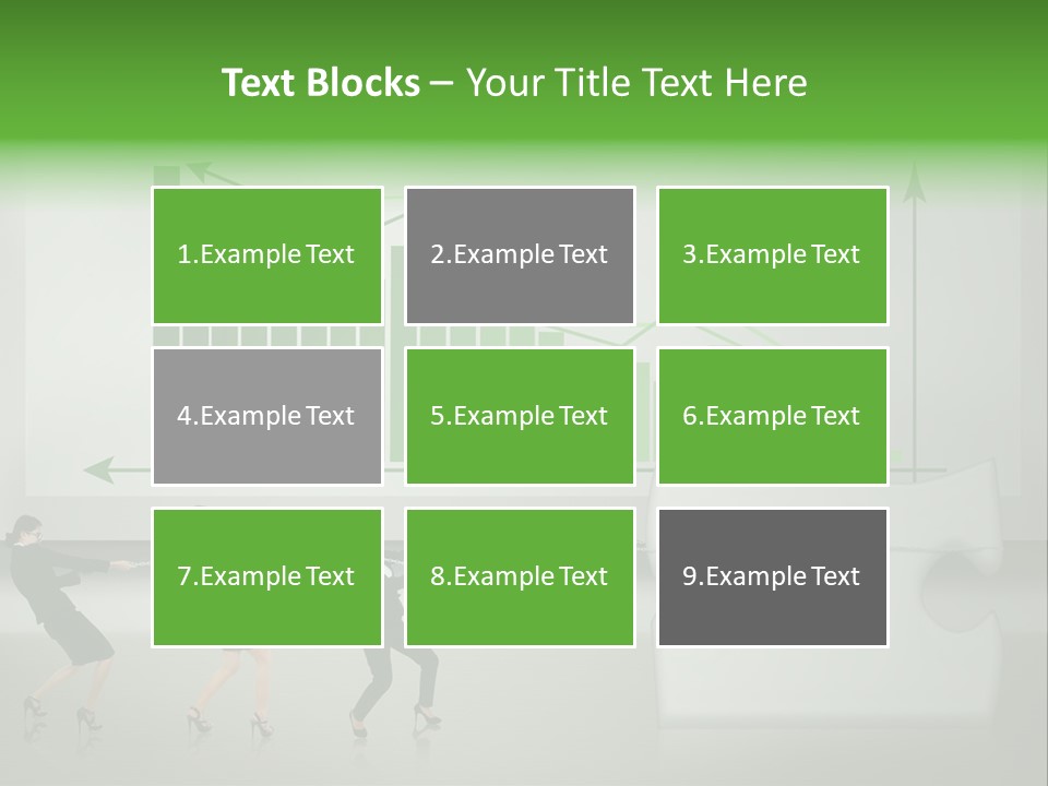 Partnership Chinese Green PowerPoint Template