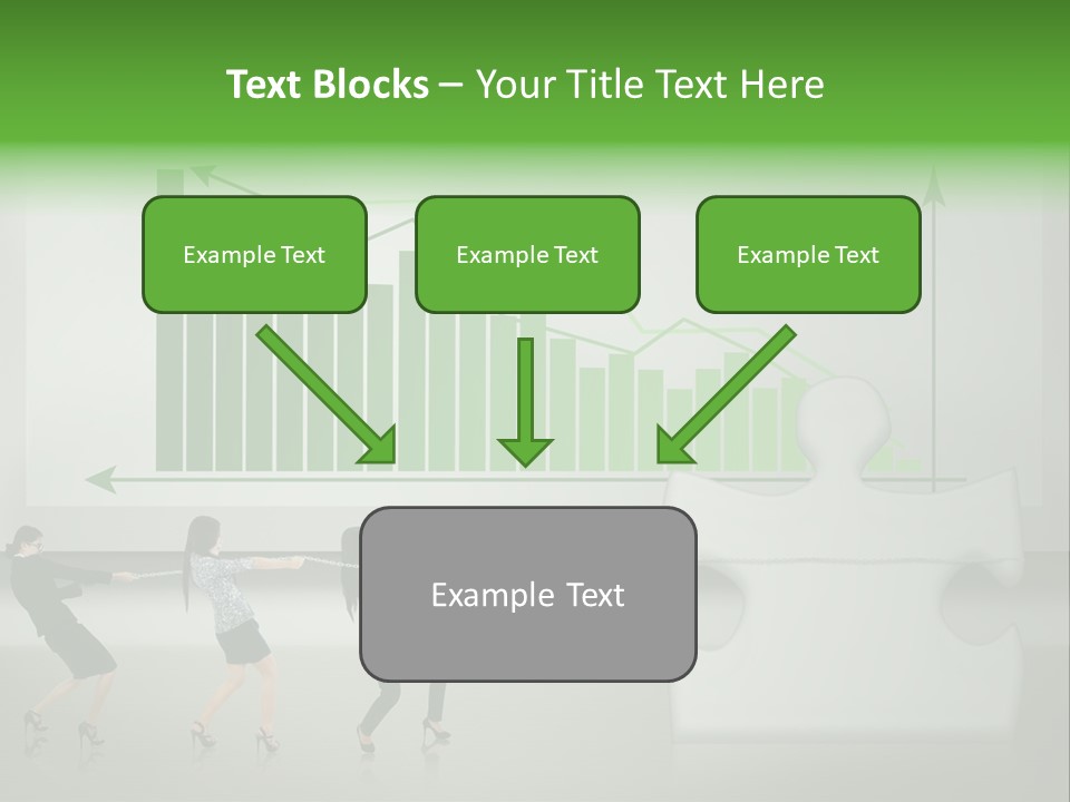 Partnership Chinese Green PowerPoint Template
