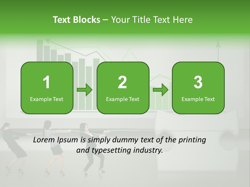 Partnership Chinese Green PowerPoint Template