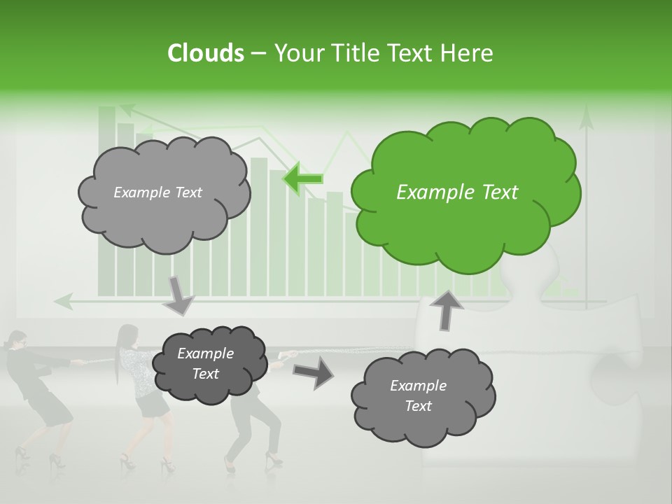Partnership Chinese Green PowerPoint Template