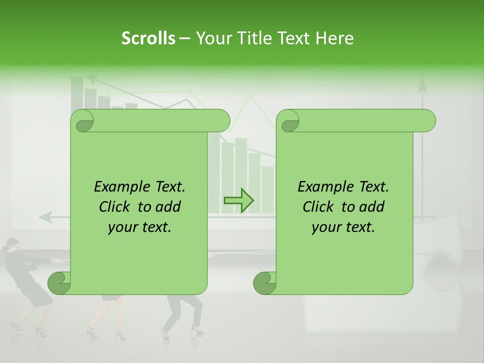 Partnership Chinese Green PowerPoint Template