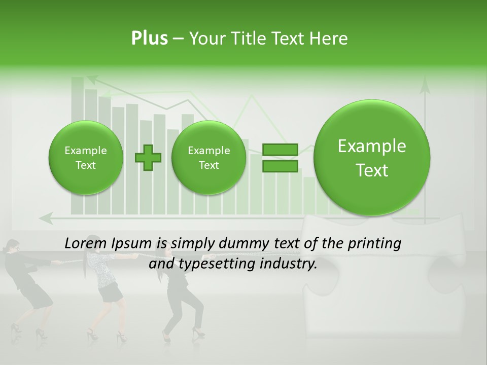 Partnership Chinese Green PowerPoint Template