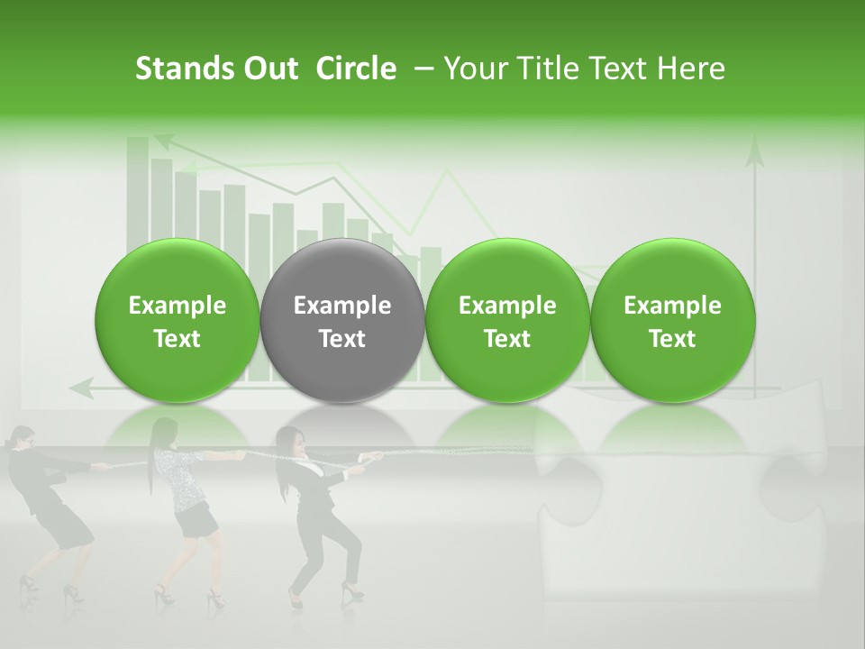 Partnership Chinese Green PowerPoint Template