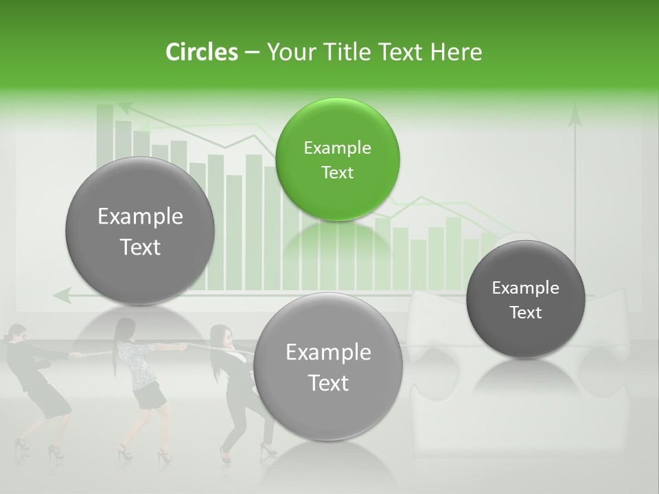 Partnership Chinese Green PowerPoint Template