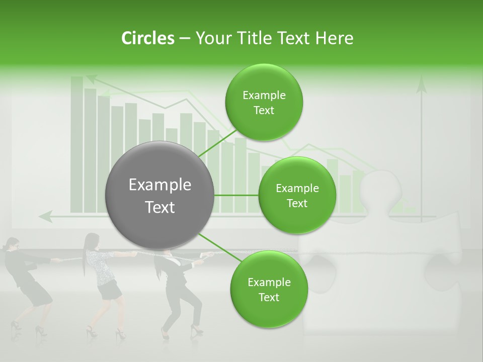 Partnership Chinese Green PowerPoint Template
