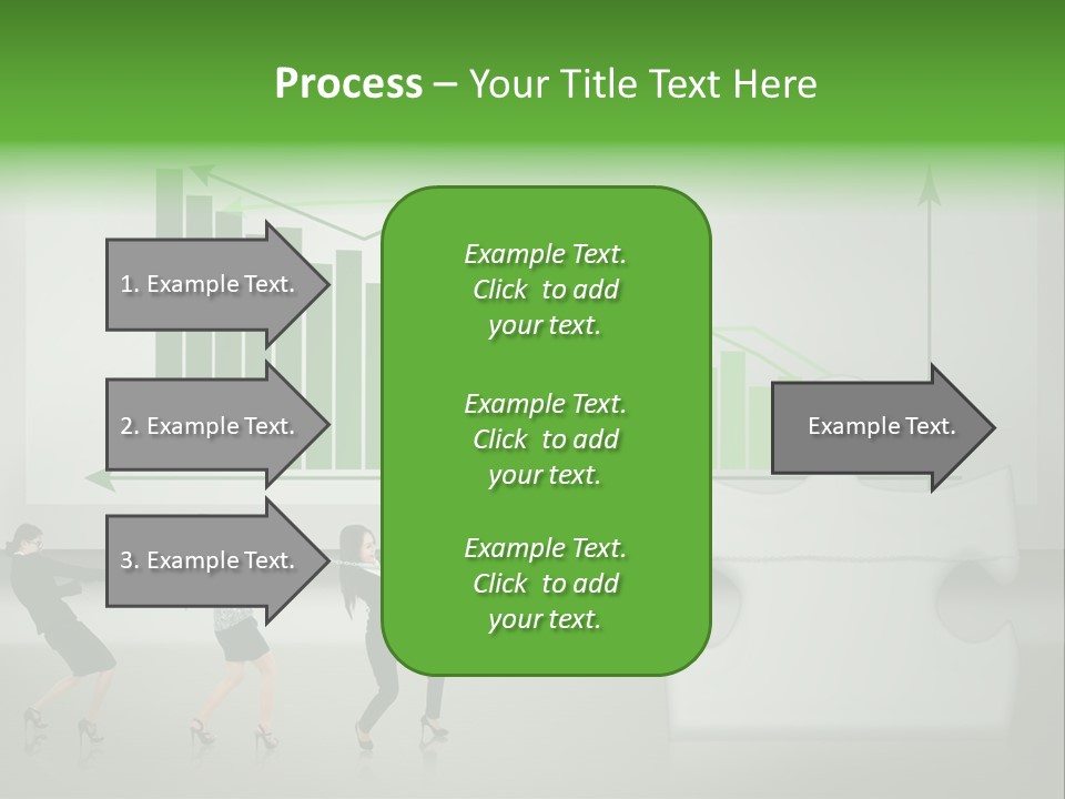 Partnership Chinese Green PowerPoint Template