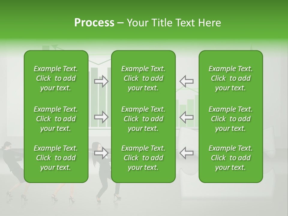 Partnership Chinese Green PowerPoint Template