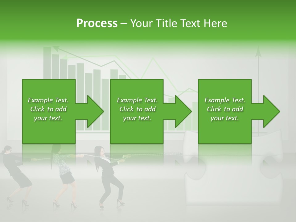 Partnership Chinese Green PowerPoint Template