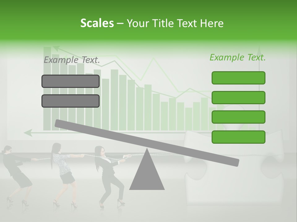 Partnership Chinese Green PowerPoint Template