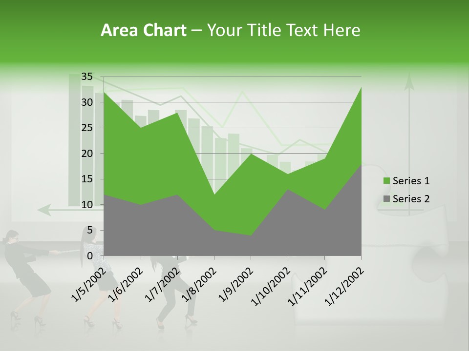 Partnership Chinese Green PowerPoint Template