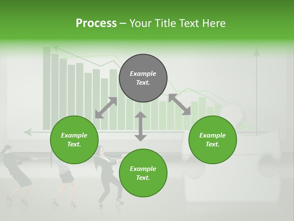 Partnership Chinese Green PowerPoint Template