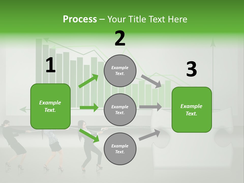 Partnership Chinese Green PowerPoint Template