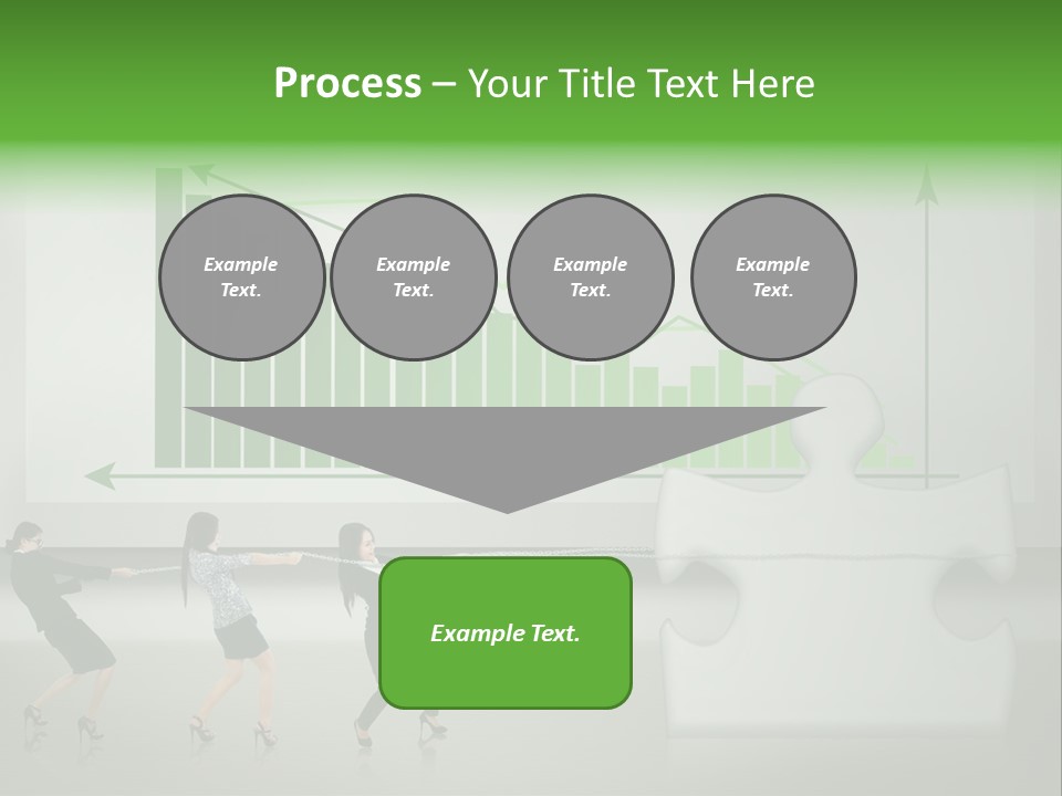 Partnership Chinese Green PowerPoint Template