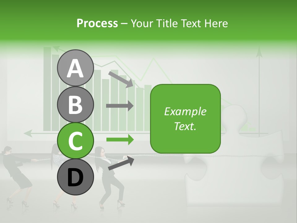 Partnership Chinese Green PowerPoint Template